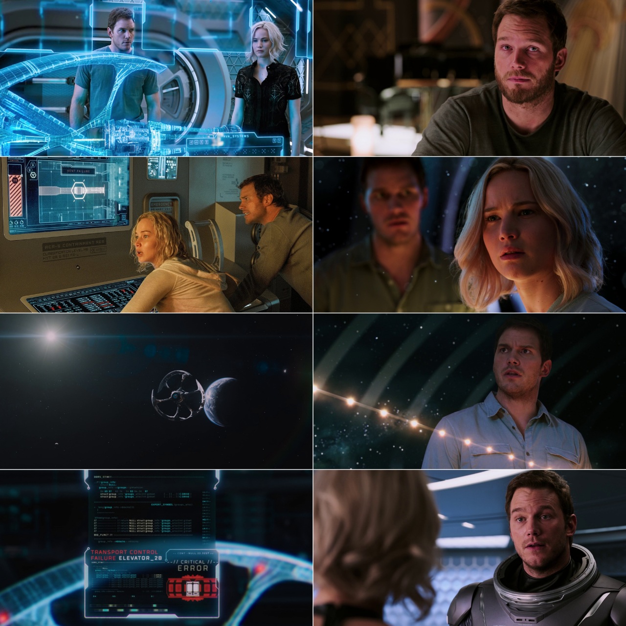 Passengers 2016 Hindi English Dual Audio Movie BluRay HD ESub screenshot